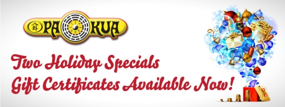 PaKua Holiday Gift Certificates