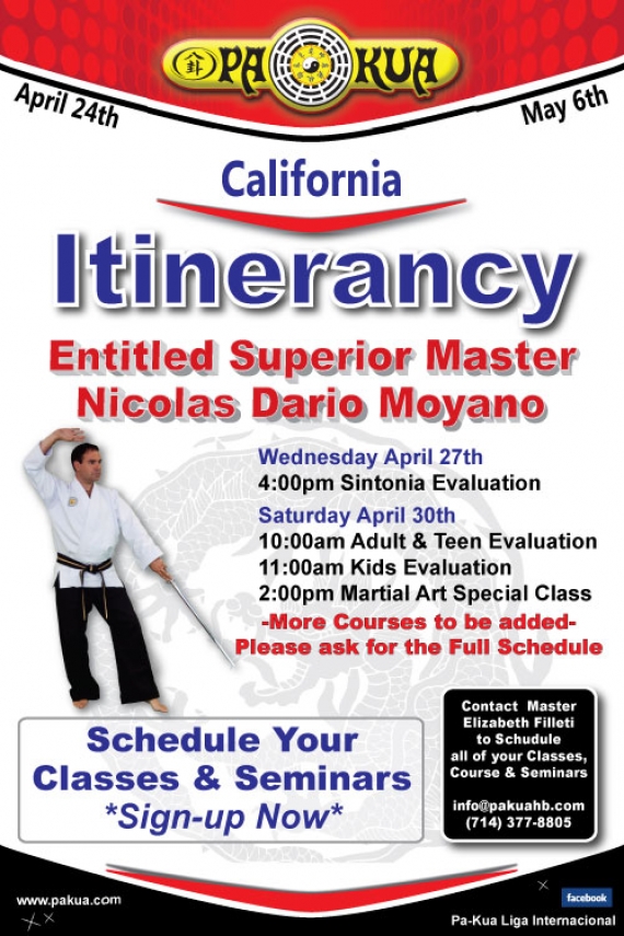 Entitled Superior Master Nicolas Moyano April Itinerancy